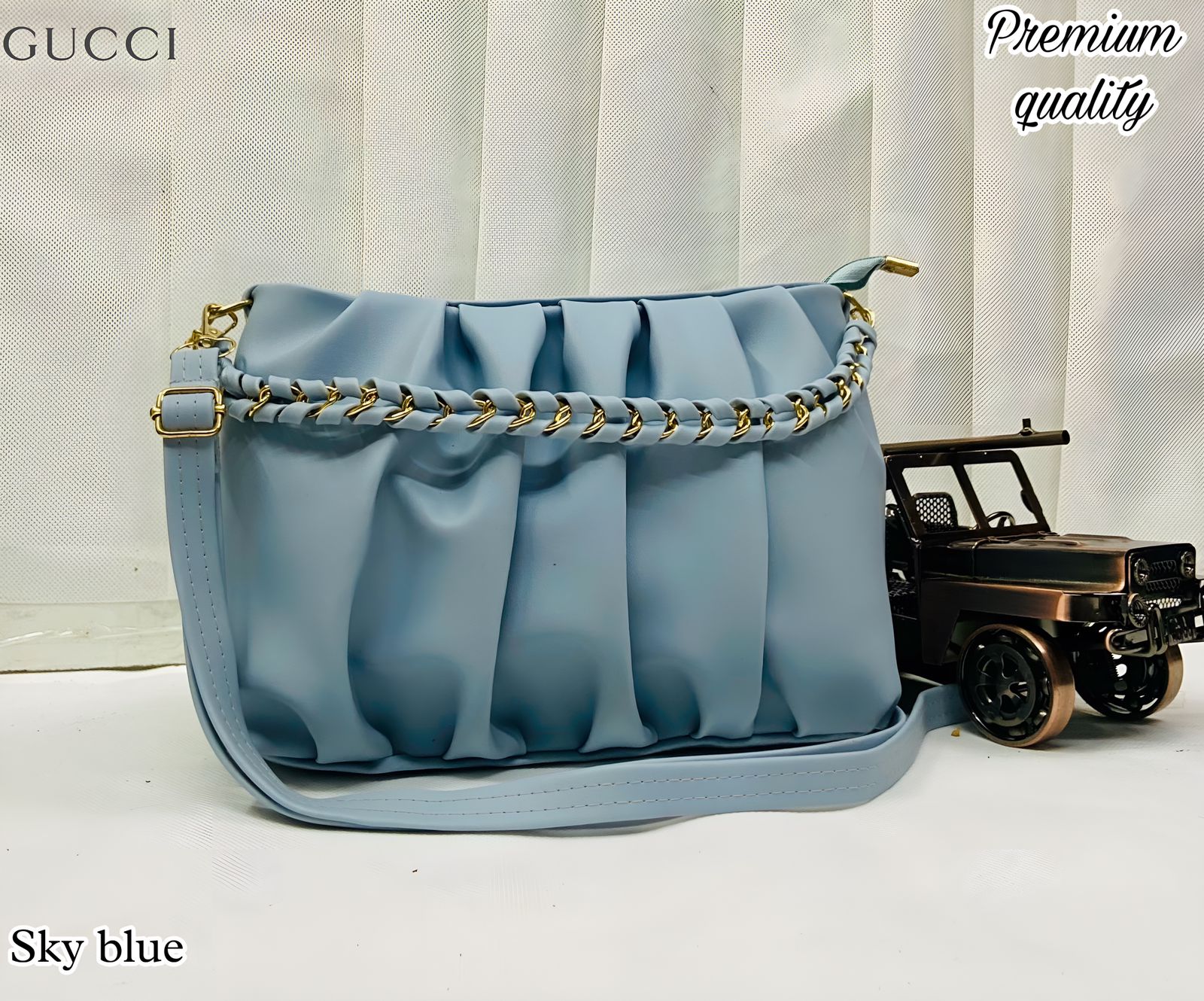 Chic and Effortlessly Trendy: Wrinkled Style Ladies Sling Bag